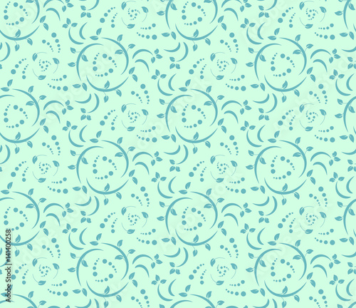 Vector seamless floral pattern. Modern stylish abstract texture.