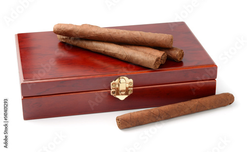Принти на полотні Cigars and humidor