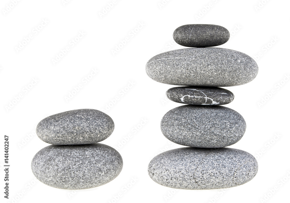 Stones isolated on white background Stones isolated on white background