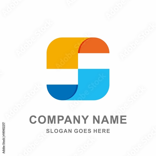 Free Download Geometric Infinity Square Paper Letter S Digital Technology Computer Business Company Stock Vector Logo Design Template  - GFXLoad