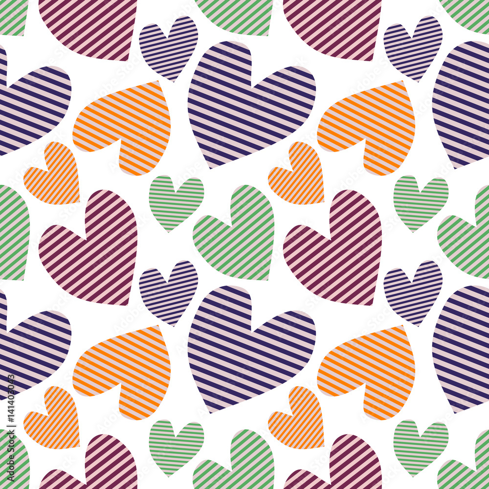 Seamless vector pattern with hearts. Background with hand drawn ornamental symbols. Template for wrapping, decor, surface, cards, backgrounds, textile, print. Repeat ornament. Series of Love Patterns. Seamless vector pattern with hearts. Background with hand drawn ornamental symbols. Template for wrapping, decor, surface, cards, backgrounds, textile, print. Repeat ornament. Series of Love Patterns.