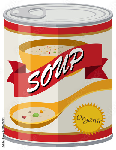 Organic soup in aluminum can