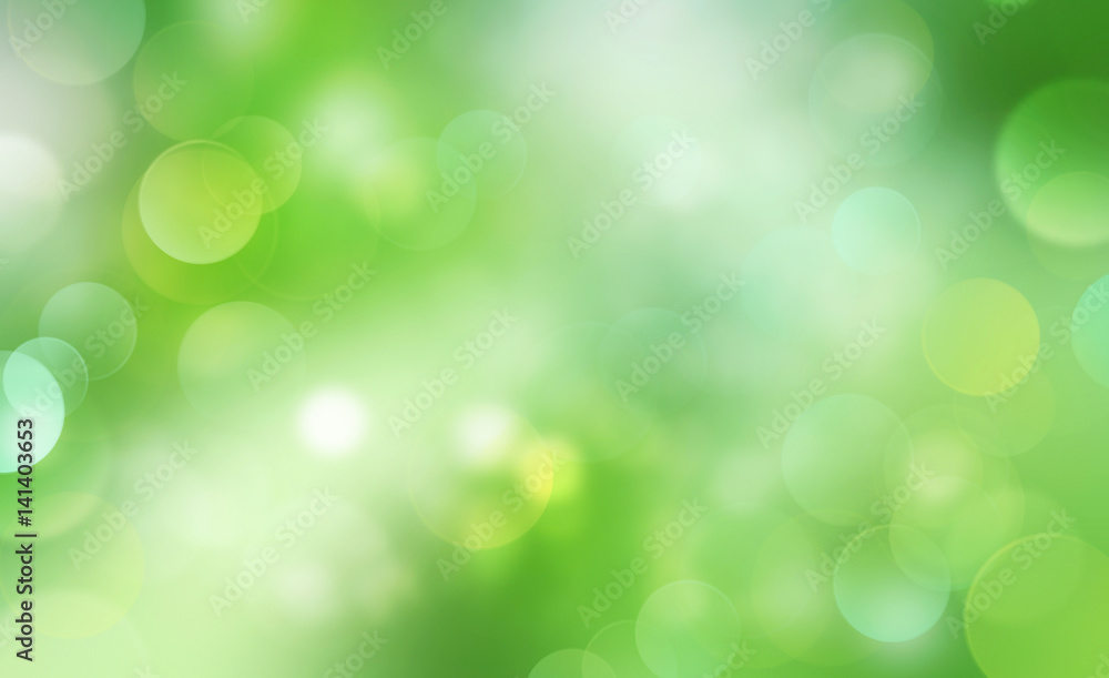 Green blur spring bokeh background. Green blur spring bokeh background.