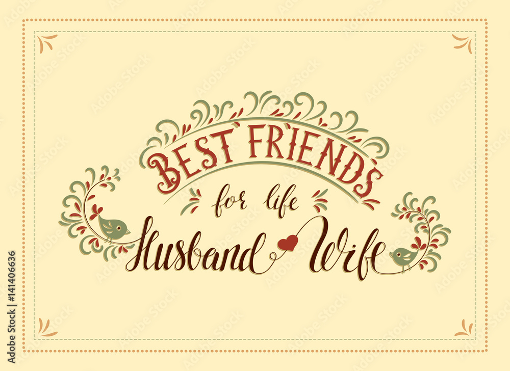 Obraz premium Handwriting vector lettering quote.
