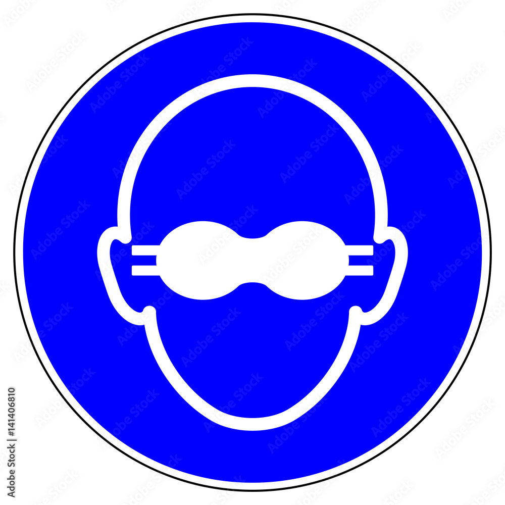 shas517 SignHealthAndSafety shas - German / Gebotszeichen: Weitgehend lichtundurchlässigen Augenschutz benutzen - english / safety - mandatory action sign: opaque eye protection must be worn xxl g5129 shas517 SignHealthAndSafety shas - German / Gebotszeichen: Weitgehend lichtundurchlässigen Augenschutz benutzen - english / safety - mandatory action sign: opaque eye protection must be worn xxl g5129