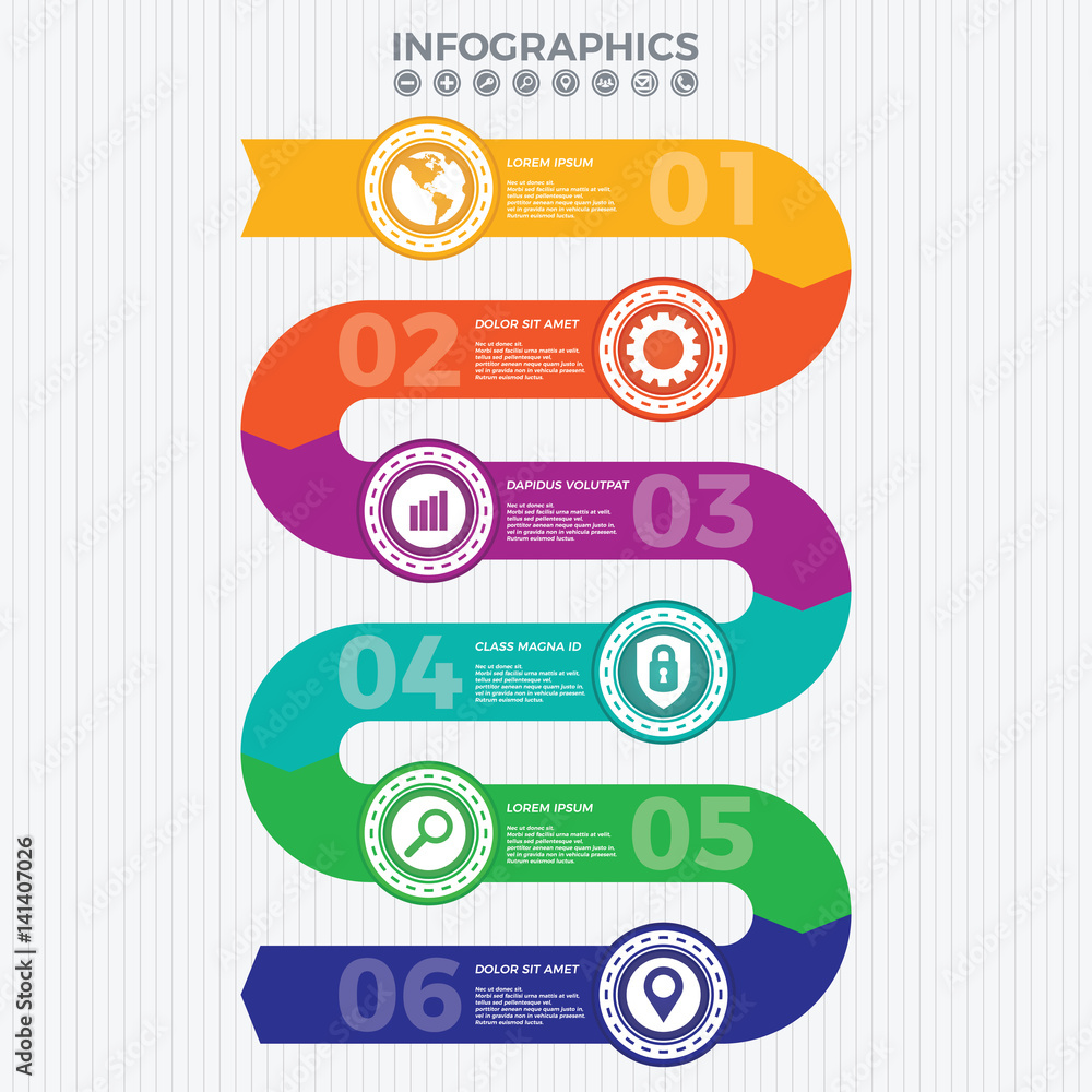 Infographics vector design template. Creative style. Useful for business and financial report. Abstract infographics number options template. Vector illustration. Infographics vector design template. Creative style. Useful for business and financial report. Abstract infographics number options template. Vector illustration.