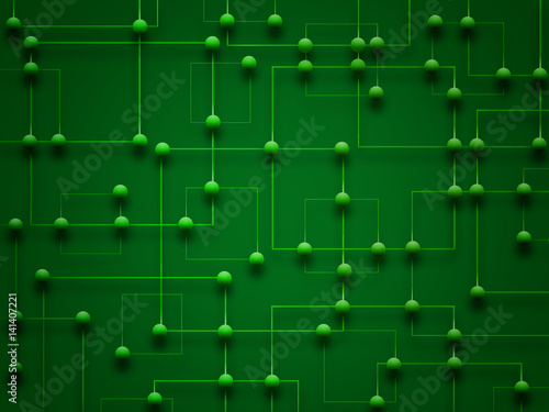 Abstract green technology background 