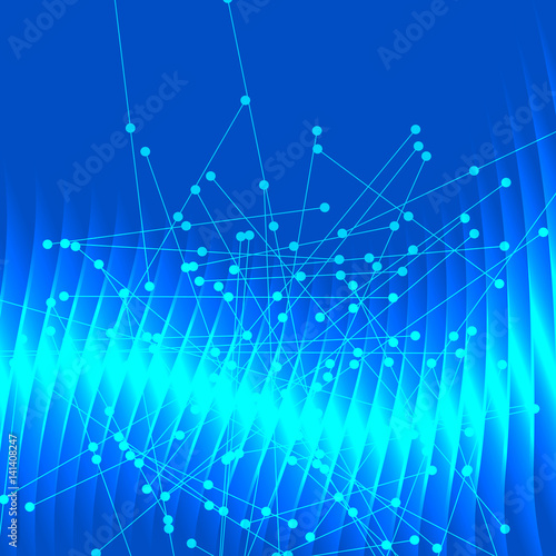 Abstract background lines and dots glowing light effect05