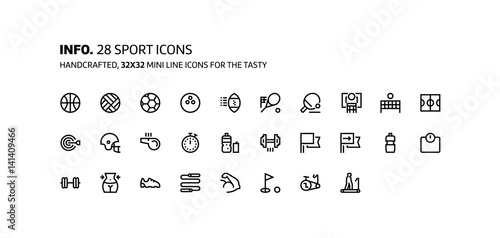 Technology and gaming mini line, illustrations, icons
