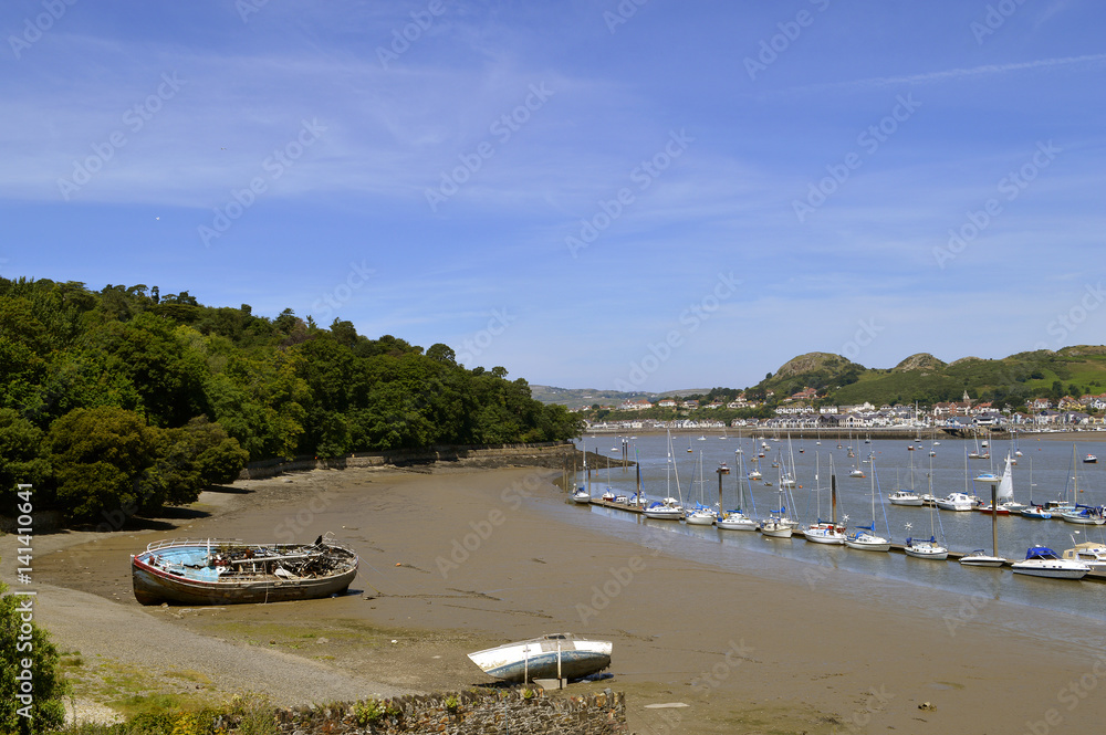 Conwy Harbour in North Wales Conwy Harbour in North Wales