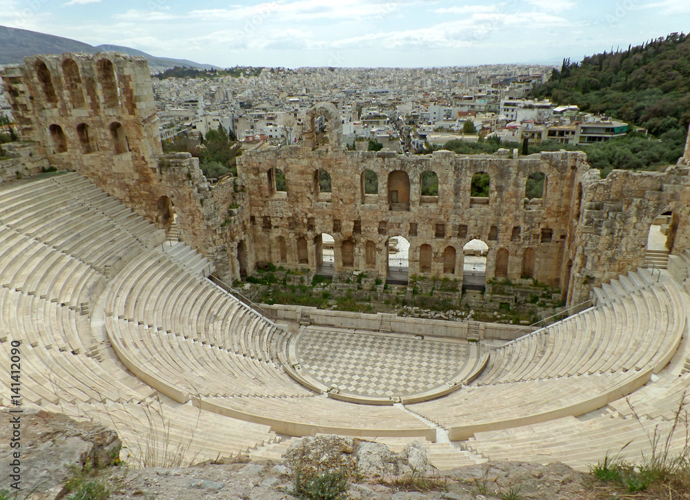 Odeon of Herodes Atticus Theatre, Acropolis of Athens, Greece 