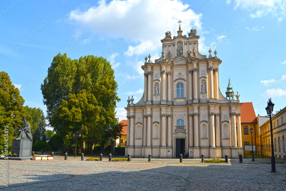 Church of Saint Joseph Obruchnik's  in summer day.  Warsaw,  Poland