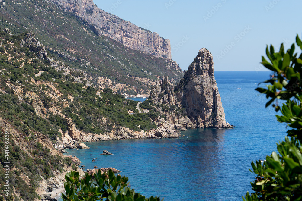 Beautifull view at Punta Pedra Longa in Sardinia