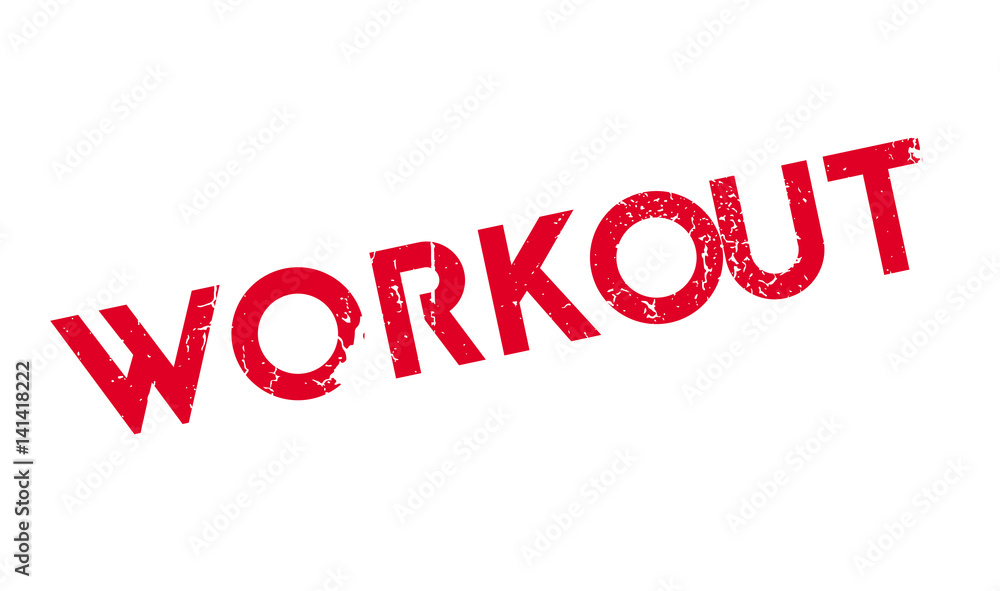 Workout rubber stamp. Grunge design with dust scratches. Effects can be easily removed for a clean, crisp look. Color is easily changed. Workout rubber stamp. Grunge design with dust scratches. Effects can be easily removed for a clean, crisp look. Color is easily changed.