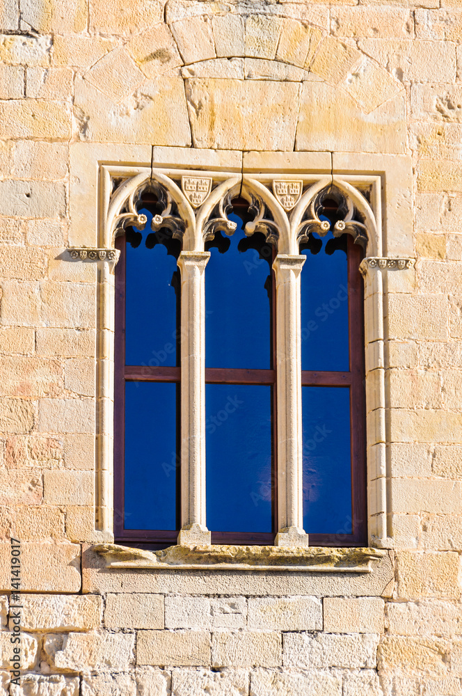 Castle window in Valderrobres, Spain