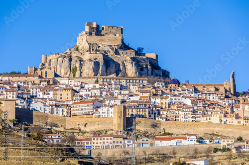 View of the village of Morella, Spain