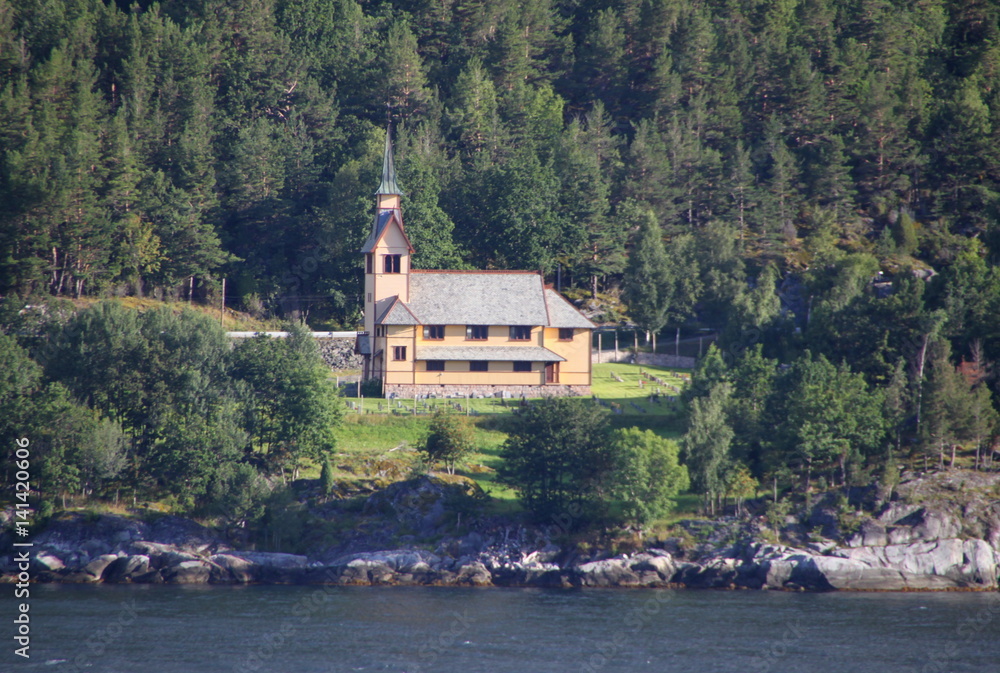 paysage des fjords en Norvège