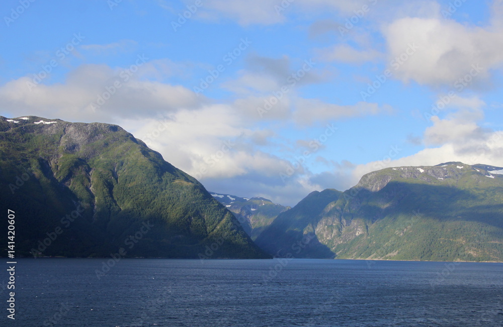 paysage des fjords en Norvège