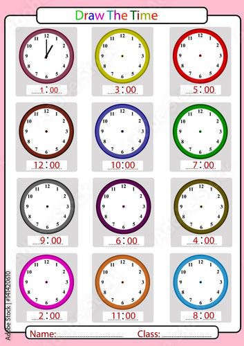 Telling the time, what is the time,
