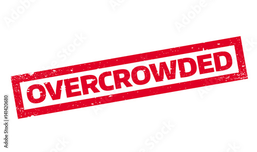 Overcrowded rubber stamp. Grunge design with dust scratches. Effects can be easily removed for a clean, crisp look. Color is easily changed.