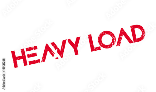 Heavy Load rubber stamp. Grunge design with dust scratches. Effects can be easily removed for a clean, crisp look. Color is easily changed.