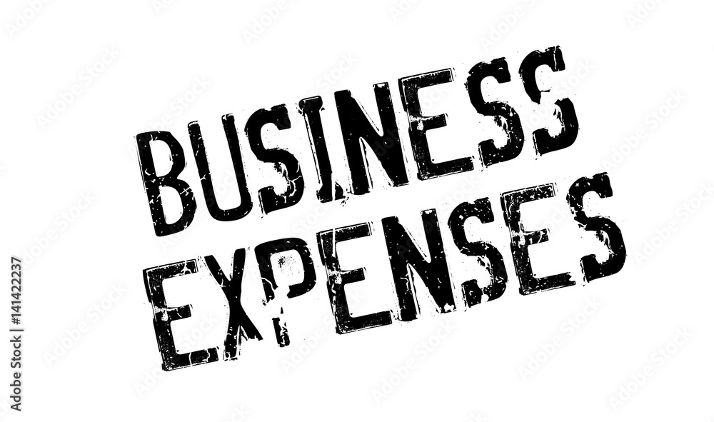 Fototapeta premium Business Expenses rubber stamp. Grunge design with dust scratches. Effects can be easily removed for a clean, crisp look. Color is easily changed.