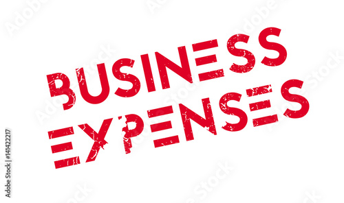 Business Expenses rubber stamp. Grunge design with dust scratches. Effects can be easily removed for a clean, crisp look. Color is easily changed.