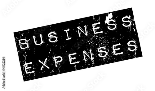Business Expenses rubber stamp. Grunge design with dust scratches. Effects can be easily removed for a clean, crisp look. Color is easily changed.