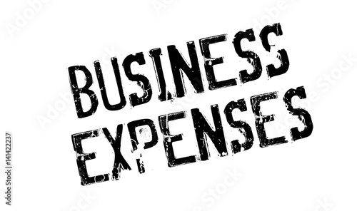 Business Expenses rubber stamp. Grunge design with dust scratches. Effects can be easily removed for a clean, crisp look. Color is easily changed.