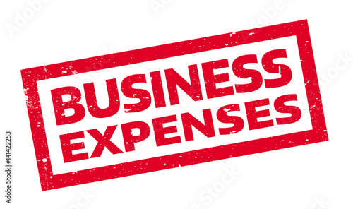 Business Expenses rubber stamp. Grunge design with dust scratches. Effects can be easily removed for a clean, crisp look. Color is easily changed.