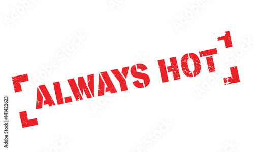 Always Hot rubber stamp. Grunge design with dust scratches. Effects can be easily removed for a clean, crisp look. Color is easily changed.