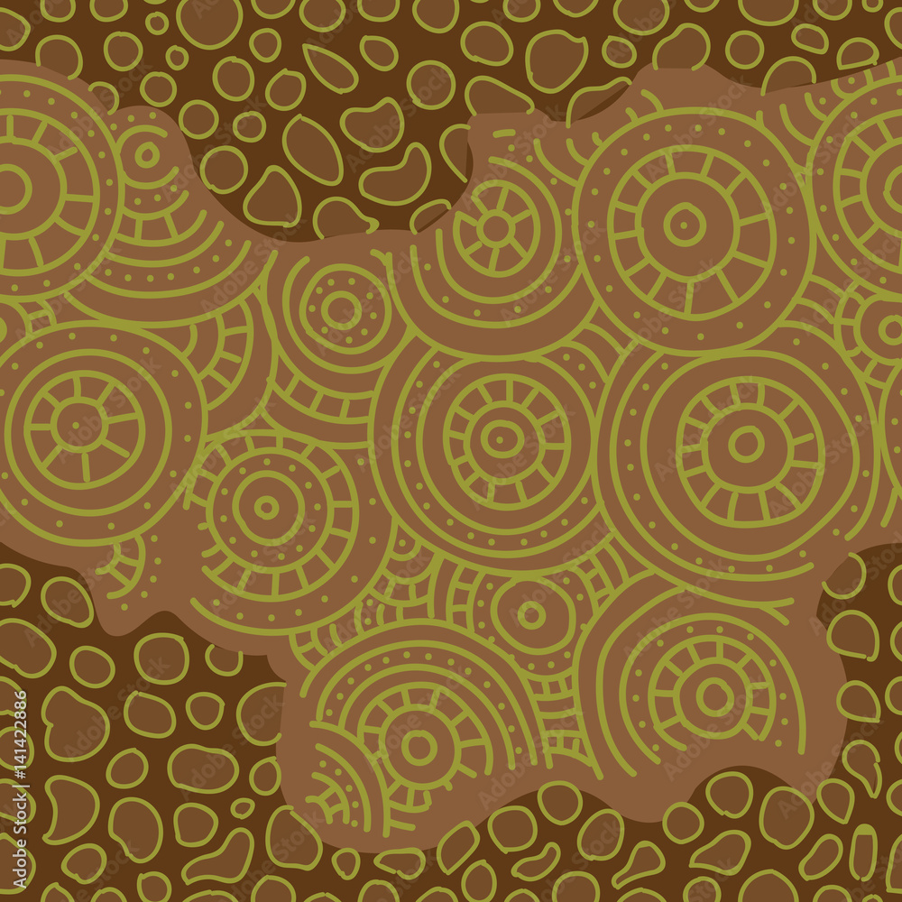 Seamless african pattern. Sketch circular ornaments. Seamless african pattern. Sketch circular ornaments.