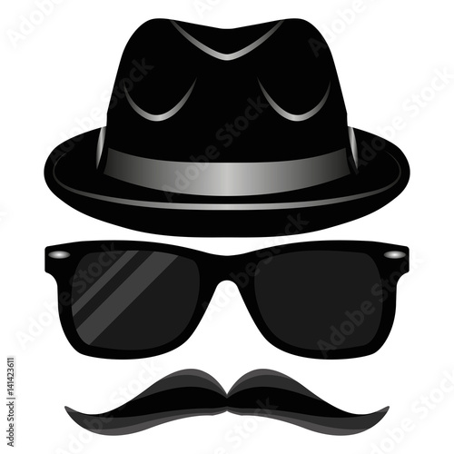 Illustration Blues Brother Cool Guy