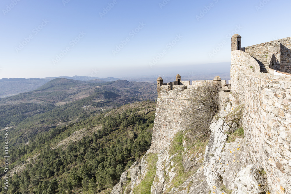 Ancient Castle in Marvão town, Portalegre District, Portugal