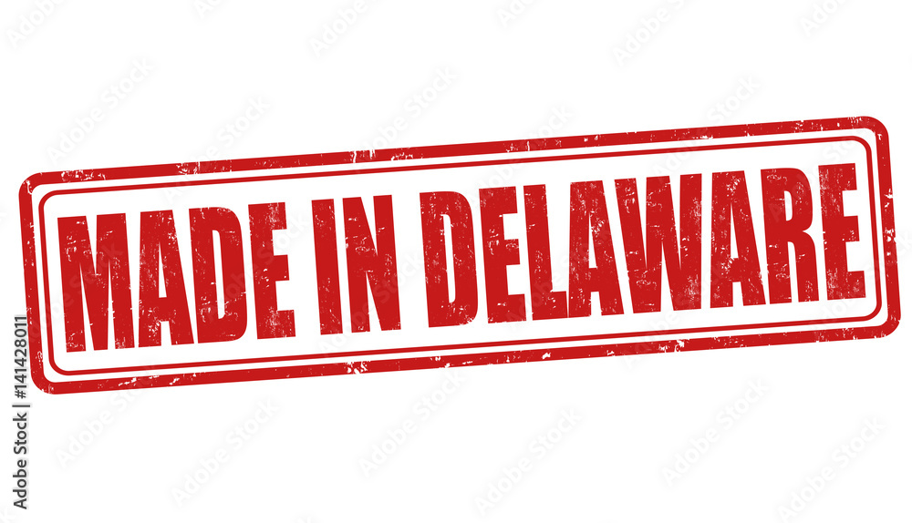 Made in Delaware sign or stamp Made in Delaware sign or stamp