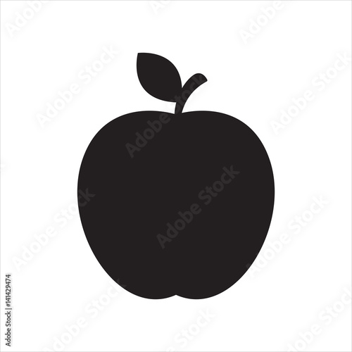 apple, fruit, icon, vector illustration eps10