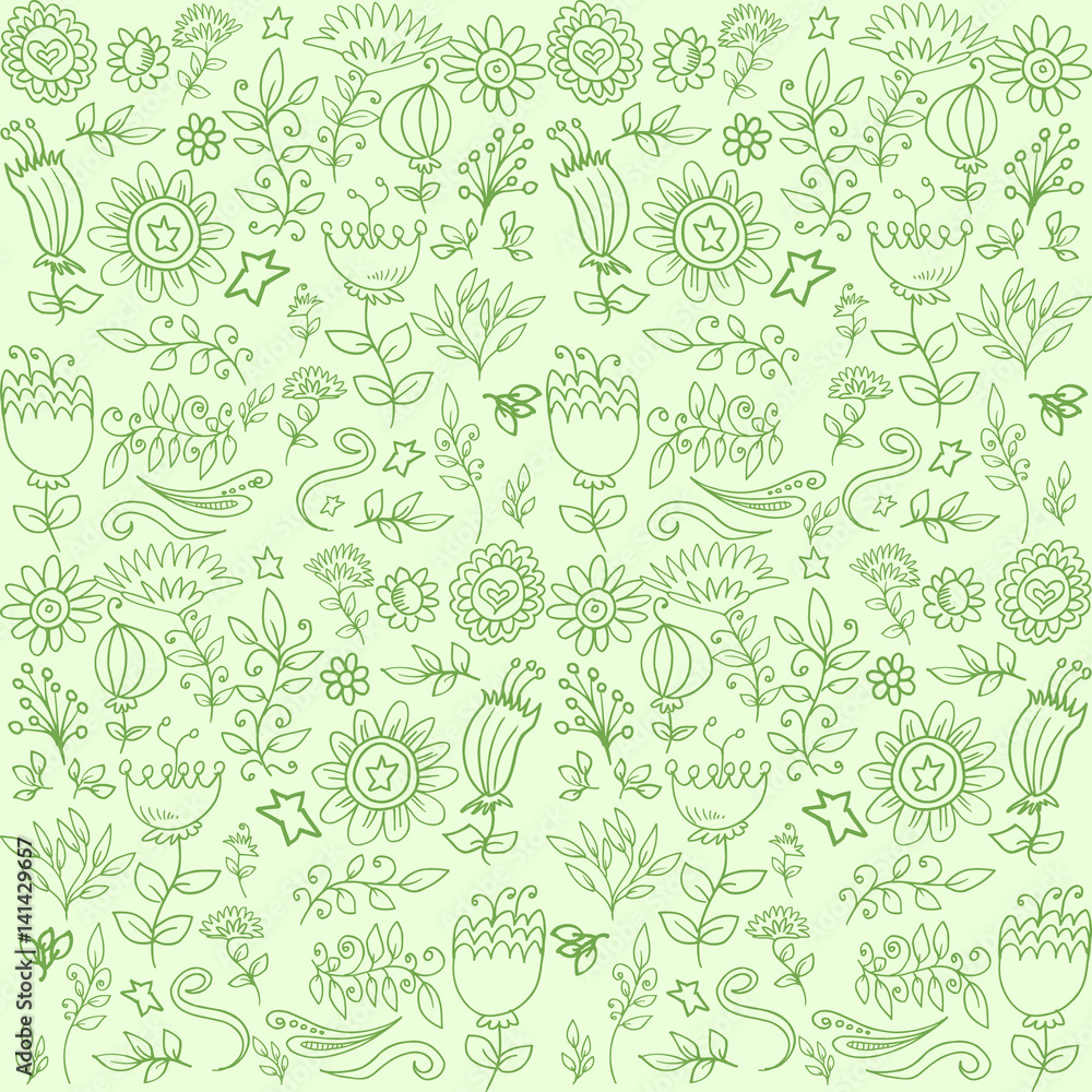 purple seamless handrawn pattern floral background purple seamless handrawn pattern floral background