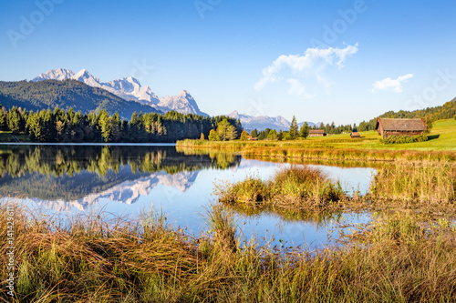 View over lake Achensee in summer at night, Austria, Tyrol