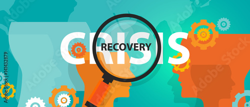 crisis and recovery from depression concept of thinking analysis mindset thoughts