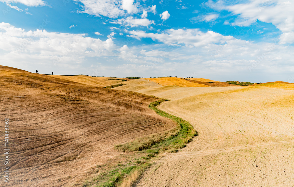 panorama of the Tuscan land in Italy panorama of the Tuscan land in Italy
