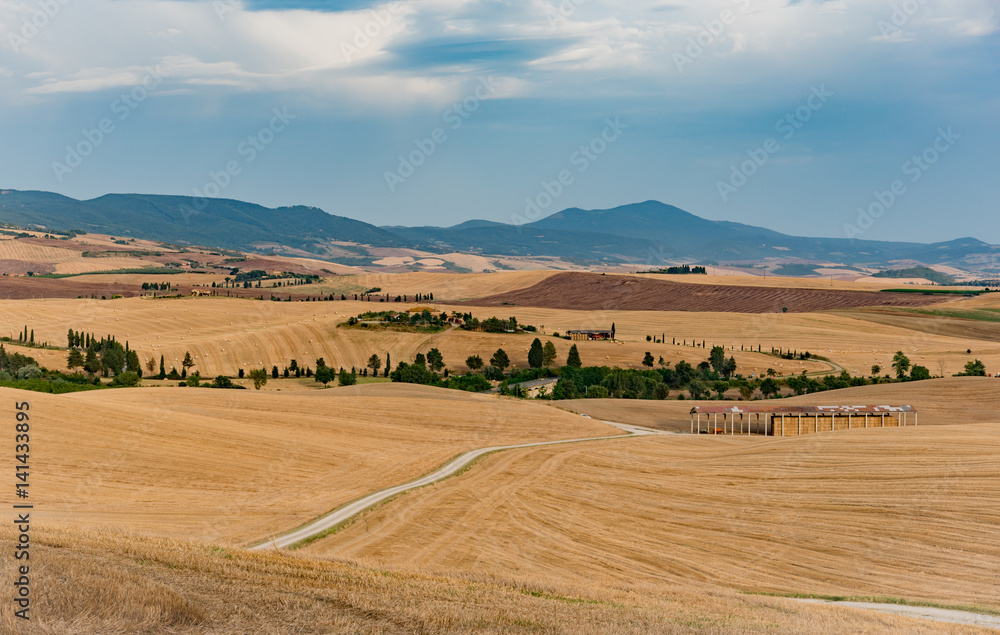 Obraz premium panorama of the Tuscan land in Italy