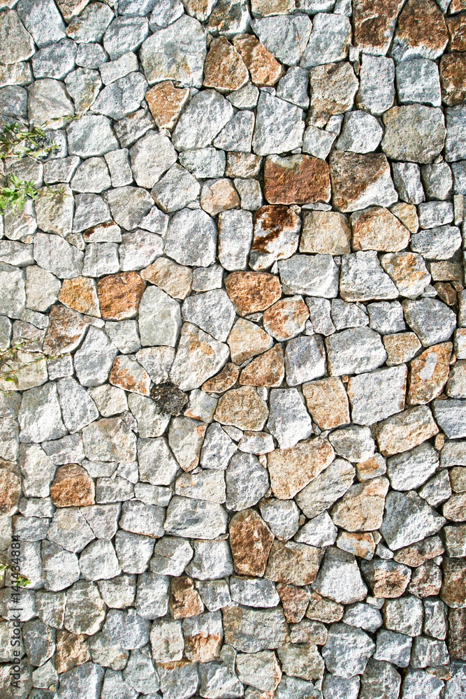 Modern pattern of stone wall