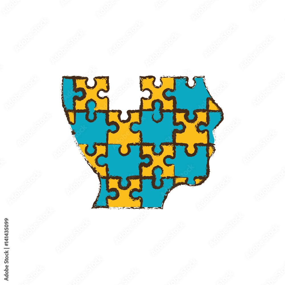head puzzle pieces image vector illustration eps 10 head puzzle pieces image vector illustration eps 10
