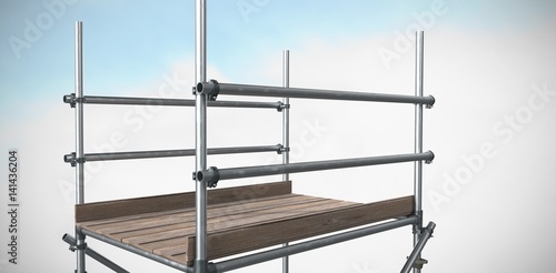 Composite image of 3d image of scaffolding