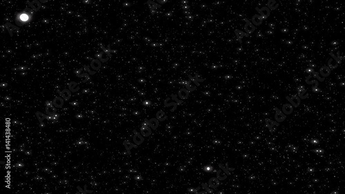 Space travel, loop able. 3D rendered, 4k UHD