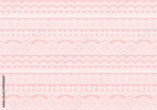 刺繍レース　ピンク　広告背景 photo