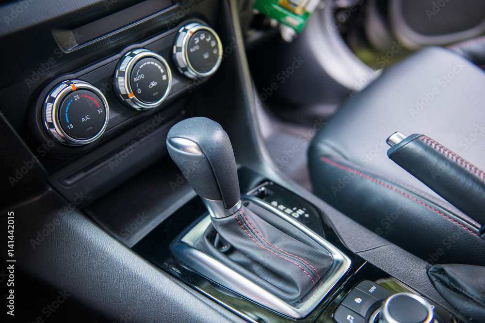 Naklejka premium automatic gear of a car