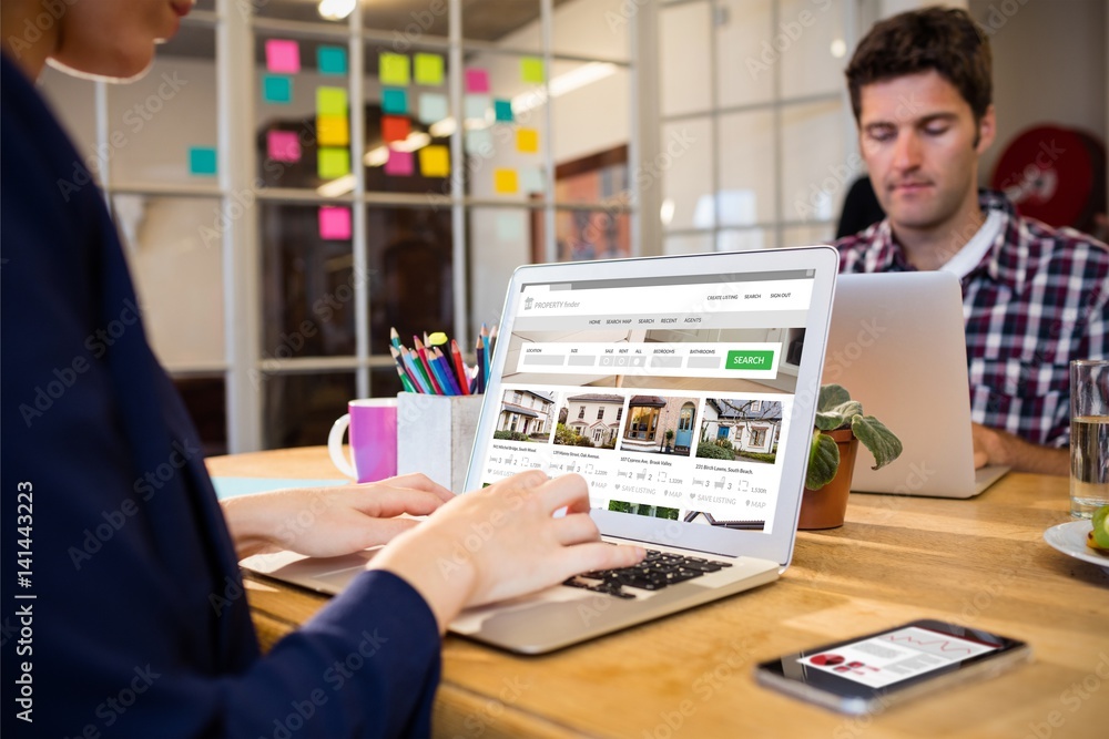 © vectorfusionart - Composite image of composite image of property web site