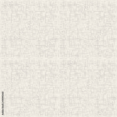 Grey canvas texture seamless pattern vector. Grey grunge linen fabric textile