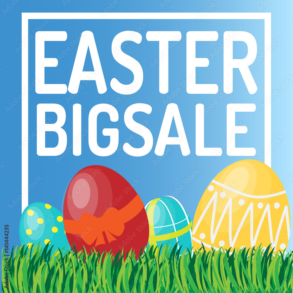 Easter big sale banner